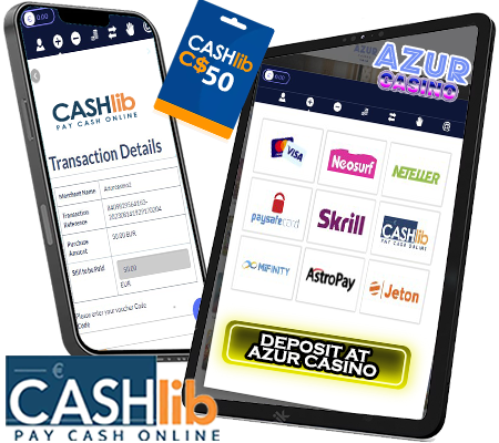 Use CASHlib at Azur Casino On Mobile