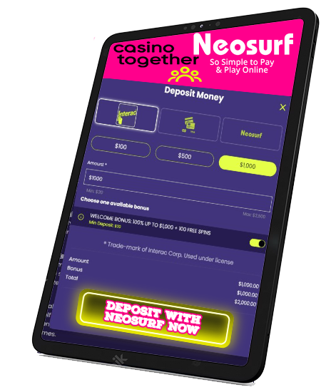 DEPOSIT WITH NEOSURF NOW AT CASINO TOGETHER