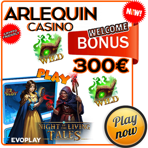 Play The Night of the Living Tales Slot on mobile at Arlequin Casino